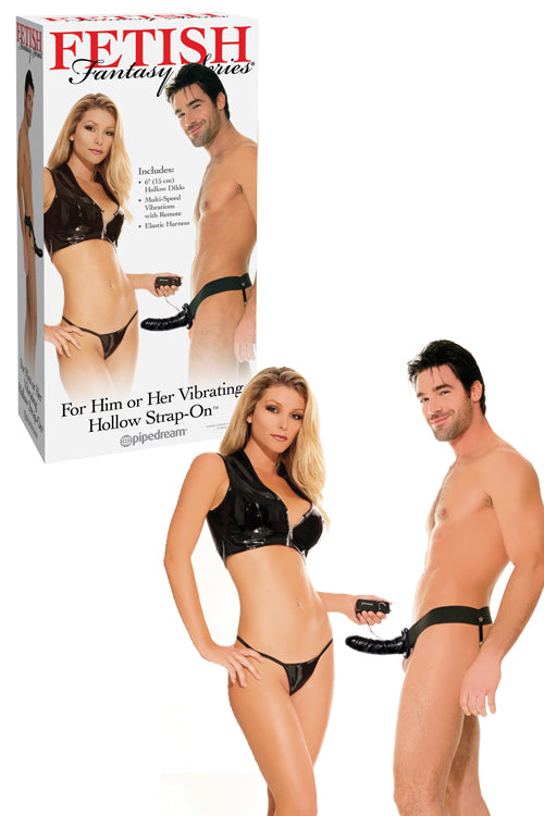 Pipedream 6 Hollow Vibrating Strap On