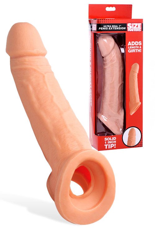 Size Matters Realistic 1 Solid Tip Penis Extension
