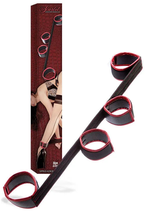 Adam and Eve 24.5 Spreader Bar plus Vegan Leather Ankle & Wrist Cuffs