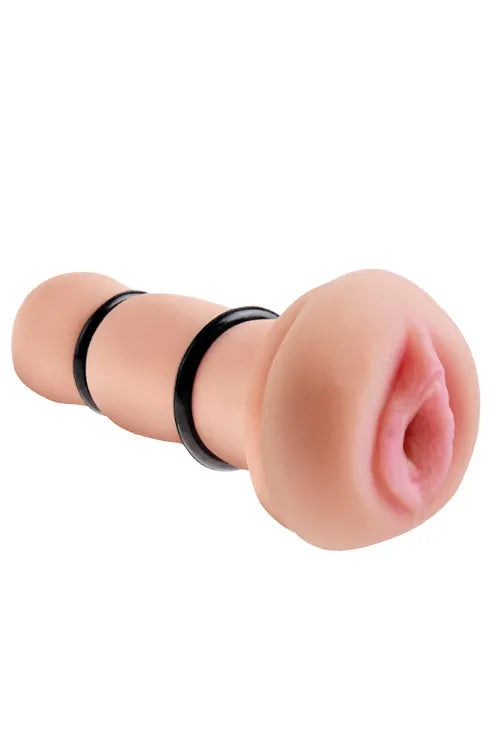 PDX Tight Pussy Ribbed Masturbator plus Tightness Rings