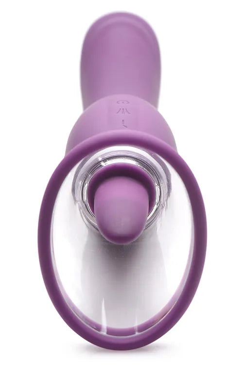 Shegasm 9.6 Vibrating Pump with Tongue Stimulator & G Spot Handle