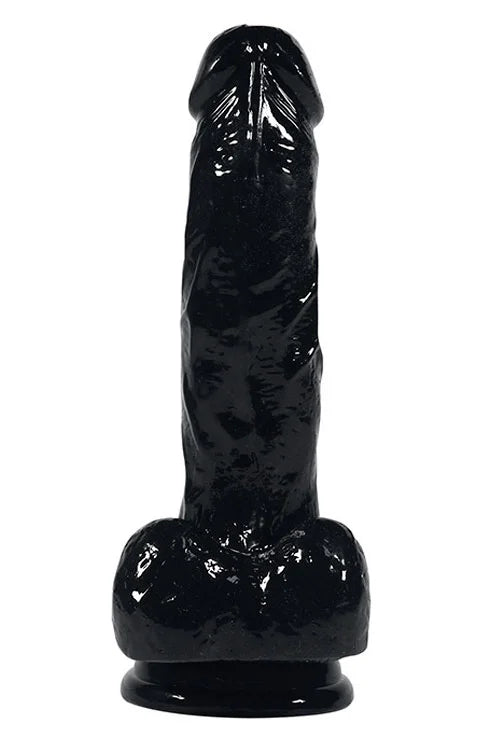 Wild Secrets Essentials 7 Black Realistic Dildo with Suction Cup Base
