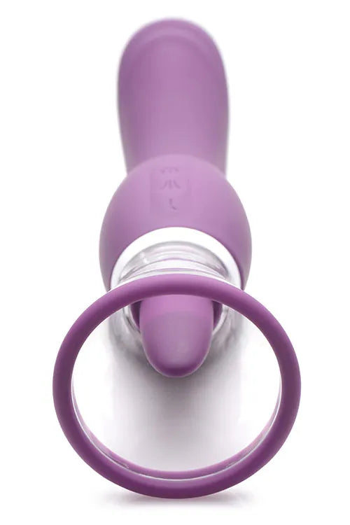 Shegasm 9.6 Vibrating Pump with Tongue Stimulator & G Spot Handle