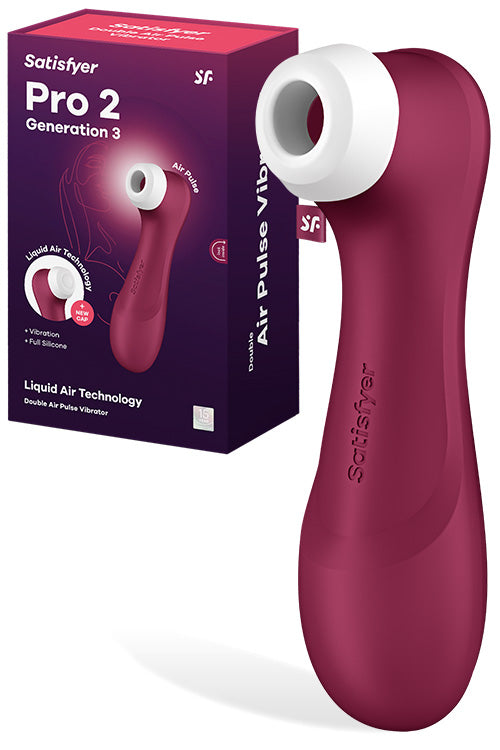 Satisfyer Pro 2 Gen 3 6.25 Vibrating Liquid Air Pulse Clitoral Stimulator
