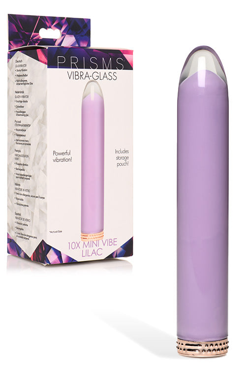 Prisms Erotic Glass 4.6 10X Tapered Glass Bullet Vibrator