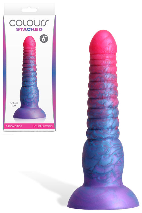 nsnovelties Colours Stacked 6.3 Dildo With Suction Cup Base