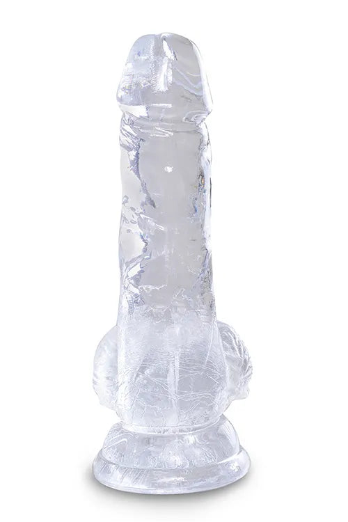Pipedream King Cock Clear Realistic 5 Dildo with Balls & Suction Cup Base