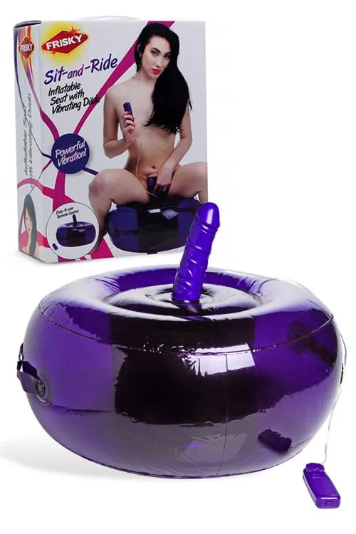 Frisky Remote Controlled Vibrating Inflatable Love Seat with 6.25 Dildo