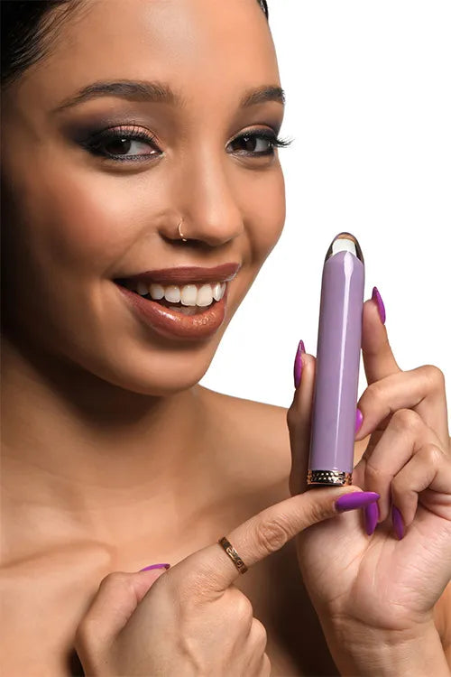 Prisms Erotic Glass 4.6 10X Tapered Glass Bullet Vibrator
