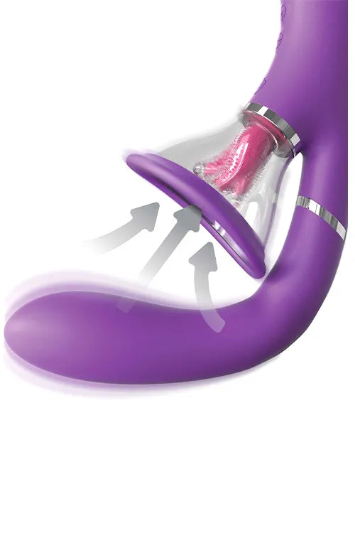 Pipedream 24K Gold Her Ultimate Pleasure Pump with Tongue & Vibrating G Spot Handle