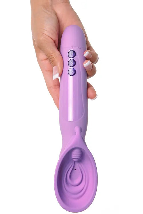 Pipedream 9.7 Clitoral Pump & Vibrating Tongue Rabbit Vibrator